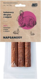 Happy Snacky NAPSANOSY Kabanosy z Zająca 3szt. - Zdjęcie główne