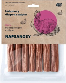 Happy Snacky NAPSANOSY Kabanosy z Zająca 7szt. - Zdjęcie główne