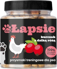 Happy Snacky ŁAPSIE Kurczak z Dziką Różą 300g - Zdjęcie główne