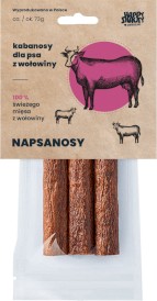 Happy Snacky NAPSANOSY Kabanosy z Wołowiny 3szt. - Zdjęcie główne