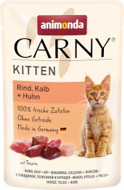 ANIMONDA Carny KITTEN Wołowina Cielęcina Kurczak 85g - Zdjęcie główne