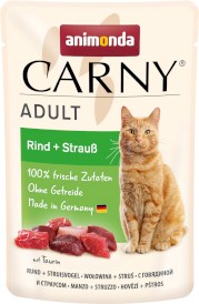 ANIMONDA Carny ADULT Wołowina Struś 85g - Zdjęcie główne