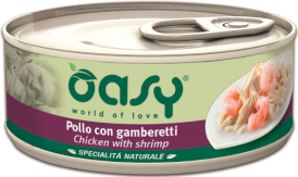 OASY Specialita Naturale Kot Kurczak Krewetki 70g