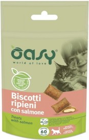 OASY Cat Treats with Salmon dla kota Ciasteczka z Łososiem 60g - Zdjęcie główne