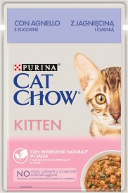 PURINA Cat Chow KITTEN Jagnięcina Cukinia 85g - Zdjęcie główne