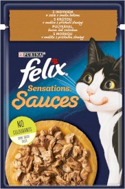 PURINA FELIX SENSATIONS Indyk w Sosie Bekonowym 85g - Zdjęcie główne