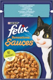 PURINA FELIX SENSATIONS Dorsz w Sosie Pomidorowym 85g - Zdjęcie główne