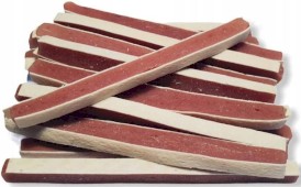 Happy Snacky Boczek z Królika i Dorsza w paskach 500g - Zdjęcie główne