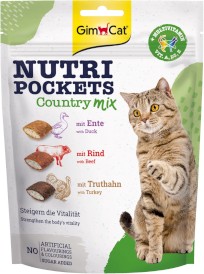 GIMCAT Nutri Pockets Country Mix Krokiecki dla kota 150g