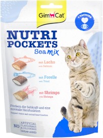 GIMCAT Nutri Pockets Sea Mix Krokiecki morskie dla kota 150g - Zdjęcie główne