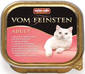ANIMONDA Vom Feinsten Cat ADULT Wołowina Serca Indyka 100g - Zdjęcie główne