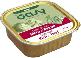 OASY Cat Tasty Pate Adult Beef Wołowina pasztet dla kota 100g - Zdjęcie główne