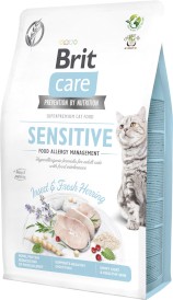 BRIT CARE Cat GF SENSITIVE Allergy Owady Śledź 2kg