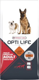 VERSELE LAGA Opti Life Adult Digestion Medium / Maxi Lamb Rice 12,5kg - Zdjęcie główne
