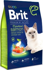BRIT Premium by Nature Cat STERILISED Salmon 8kg - Zdjęcie główne