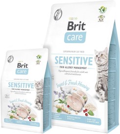 BRIT CARE Cat GF Adult SENSITIVE Allergy Owady Śledź 400g - Zdjęcie główne