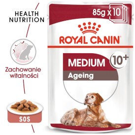 ROYAL CANIN Medium Ageing 10+ w sosie 140g - Zdjęcie główne