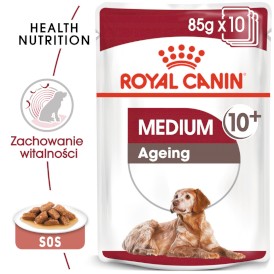 ROYAL CANIN Medium Ageing 10+ w sosie 140g