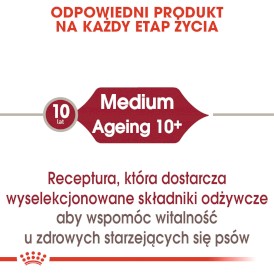 ROYAL CANIN Medium Ageing 10+ w sosie 140g - Zdjęcie nr 3
