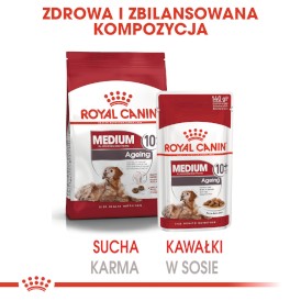 ROYAL CANIN Medium Ageing 10+ w sosie 140g - Zdjęcie nr 6