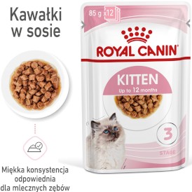 ROYAL CANIN KITTEN w sosie 85g - Zdjęcie główne