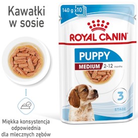 ROYAL CANIN Medium Puppy w sosie 10x140g - Zdjęcie nr 3