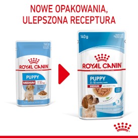ROYAL CANIN Medium Puppy w sosie 10x140g - Zdjęcie nr 4