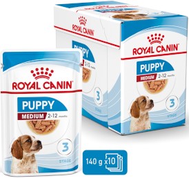ROYAL CANIN Medium Puppy w sosie 10x140g - Zdjęcie główne