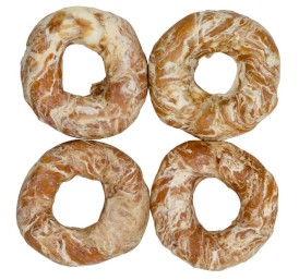 Happy Snacky Ringi Wołowe owinięte Kurczakiem i Dorszem 500g - Zdjęcie główne