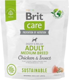Brit Care Dog Sustainable Adult Medium Breed Chicken Insect 1kg - Zdjęcie nr 2