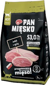 PAN MIĘSKO Indyk z Gęsią dla kota S 5kg