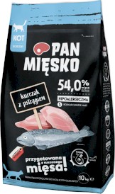 PAN MIĘSKO Kurczak z Pstrągiem dla kota S 10kg - Zdjęcie główne