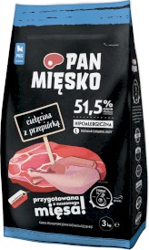 PAN MIĘSKO Cielęcina z Przepiórką dla szczeniąt L 3kg - Zdjęcie główne