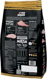 PAN MIĘSKO Indyk z Bażantem dla psa dorosłego S 3kg - Zdjęcie nr 2