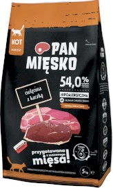 PAN MIĘSKO Cielęcina z Kaczką dla kota M 5kg - Zdjęcie główne