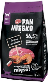PAN MIĘSKO Cielęcina z Krewetkami dla kota S 5kg - Zdjęcie główne