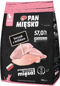 PAN MIĘSKO Kurczak z Królikiem dla kociąt XS 400g - Zdjęcie główne