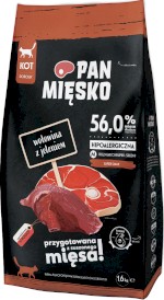 PAN MIĘSKO Wołowina z Jeleniem dla kota M 1,6kg - Zdjęcie główne