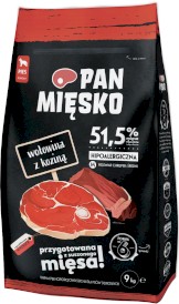 PAN MIĘSKO Wołowina z Koziną dla psa M 9kg - Zdjęcie główne