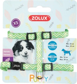 ZOLUX Puppy Pixie Szelki XS dla szczeniaka 8mm Zielone - Zdjęcie główne