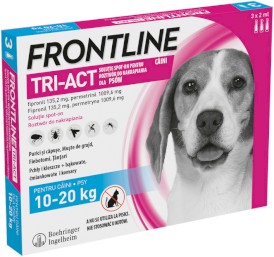 FRONTLINE TRI-ACT Spot-On M 10-20kg na kleszcze i owady 3szt. - Zdjęcie nr 3