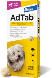 Elanco ADTAB Dog Tabletka na pchły kleszcze dla psa 2,5-5,5kg