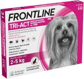 FRONTLINE TRI-ACT Spot-On XS 2-5kg na kleszcze i owady 3szt. - Zdjęcie nr 2