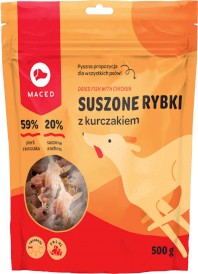 MACED Suszone Rybki z Kurczakiem 500g - Zdjęcie główne