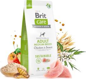 Brit Care Dog Sustainable Adult Medium Breed Chicken Insect 12kg - Zdjęcie nr 3