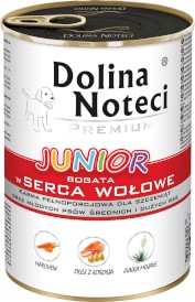 DOLINA NOTECI Premium Junior Serca Wołowe 400g - Zdjęcie główne