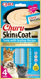 INABA Cat Churu Skin Coat Tuńczyk z Przegrzebkami 4x14g