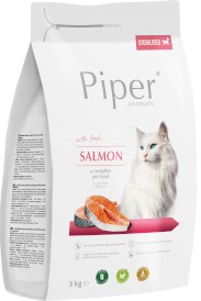 DOLINA NOTECI PIPER Animals Kot Sterilised Łosoś 3kg - Zdjęcie główne