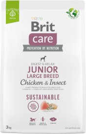 Brit Care Dog Sustainable Junior Large Breed Chicken Insect 3kg - Zdjęcie nr 2
