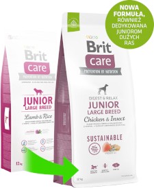Brit Care Dog Sustainable Junior Large Breed Chicken Insect 12kg - Zdjęcie nr 4
